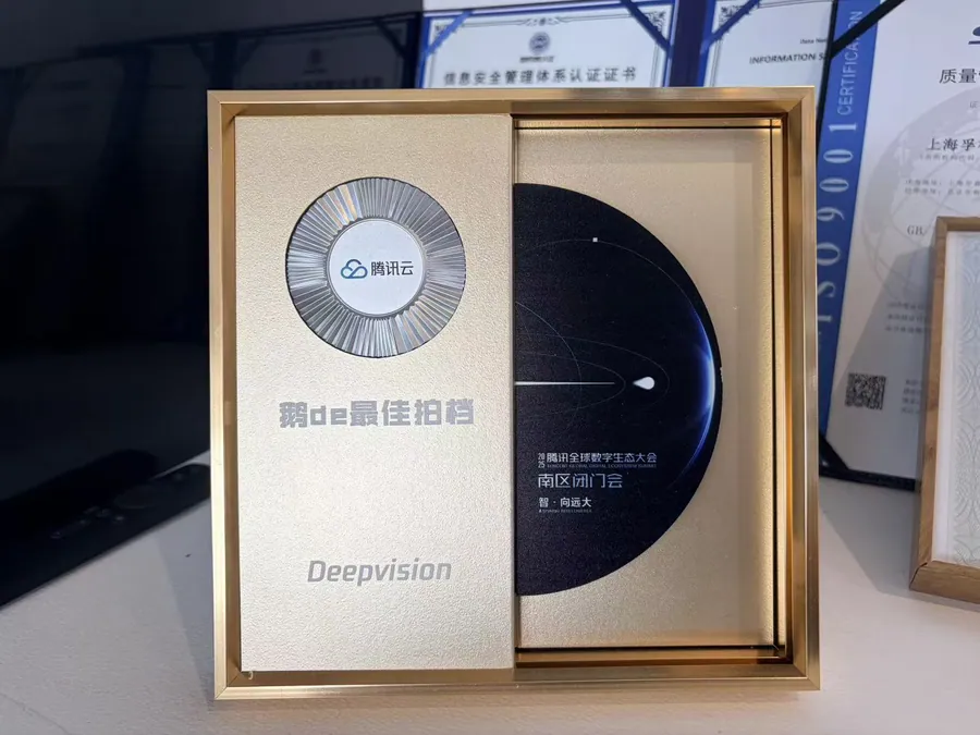 腾讯云鹅de最佳拍档奖杯
